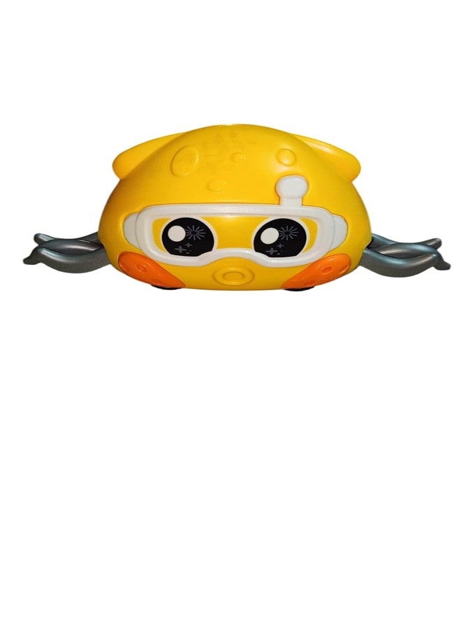 SolSha Interactive Crawling Octopus Baby Toy - Push & Pull Go Moving Toy for Infants & Toddlers - Fun Tummy Time Activity & Early Development Gift (1Pcs, Yellow) - Image 1